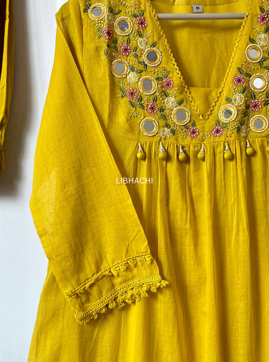 Noorva Mul Cotton Mirror Suit Set