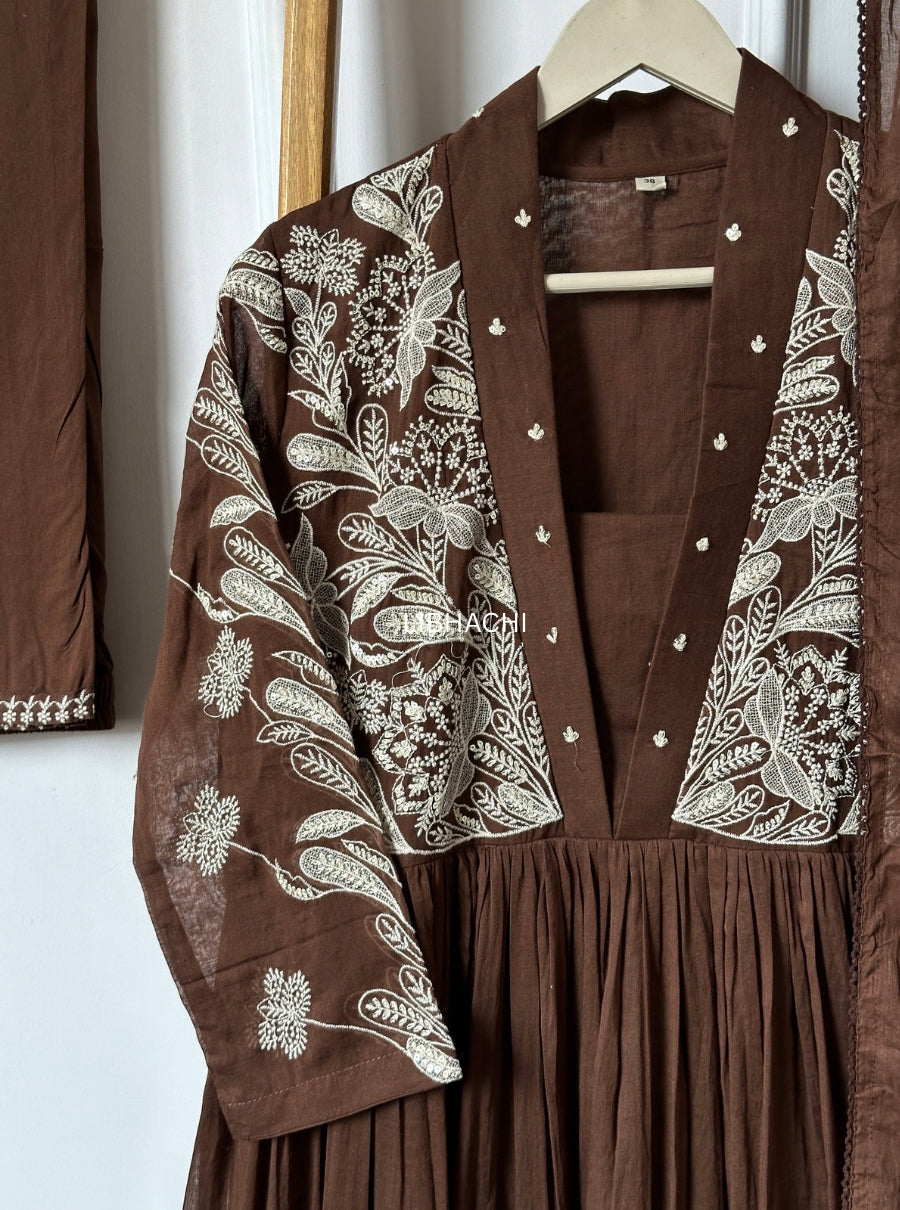 Noorva Grace Mul Cotton Suit Set