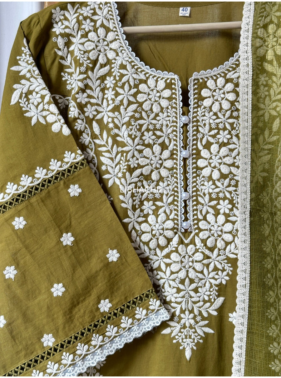 Zariya Chikankari Elegance Suit Set