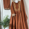Cinnamon red and brown suit set