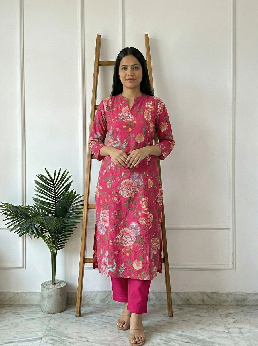 Libhachi Printed Angrakha Suit Set 11
