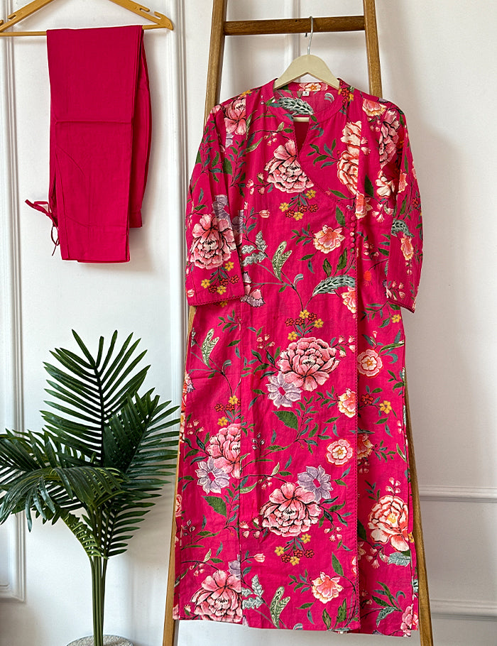 Libhachi Printed Angrakha Suit Set 11