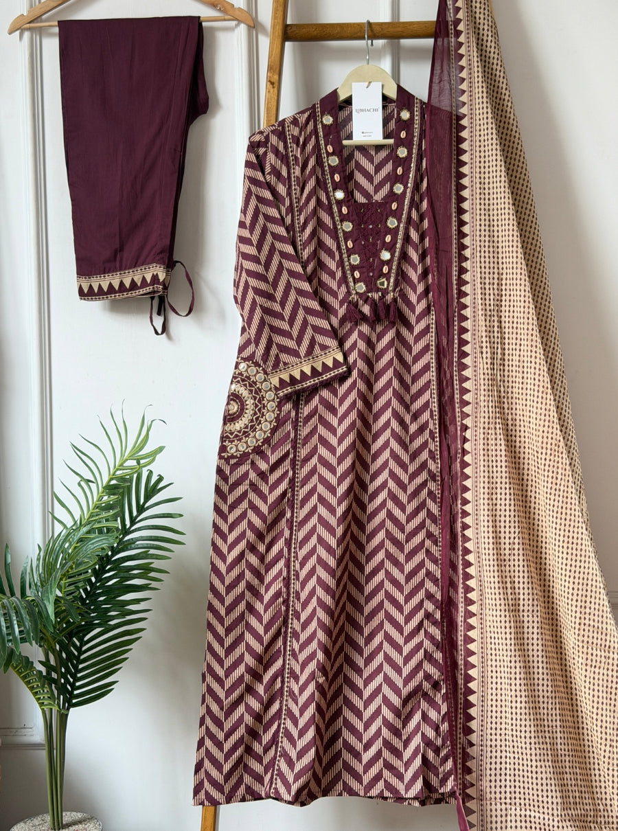 Pankhudi Embroidered Pocket Suit Set