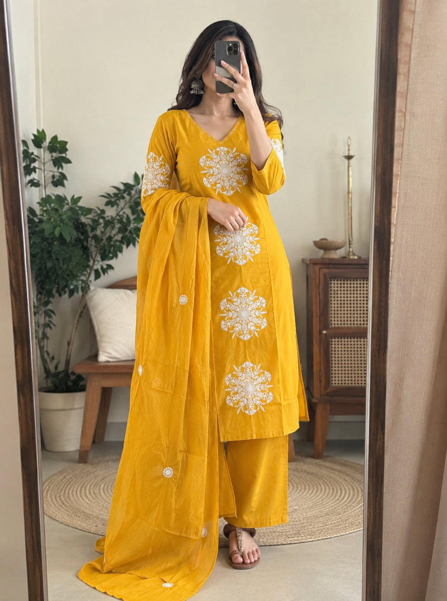 Sunehri Noor Cotton Suit Set
