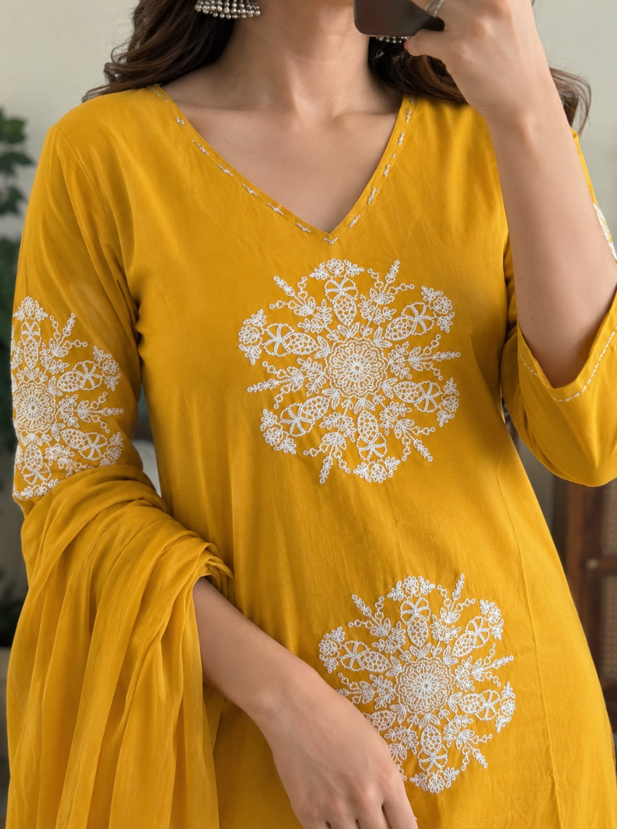 Sunehri Noor Cotton Suit Set