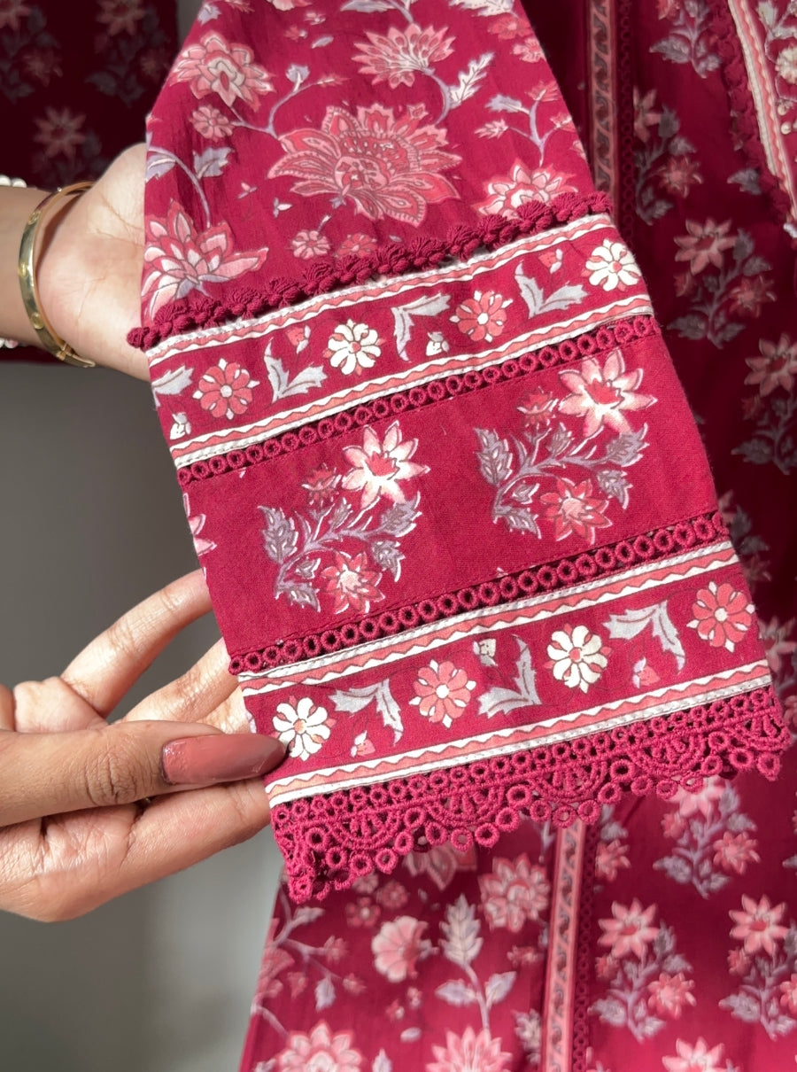 Kumkum Pocket A-Line Suit Set