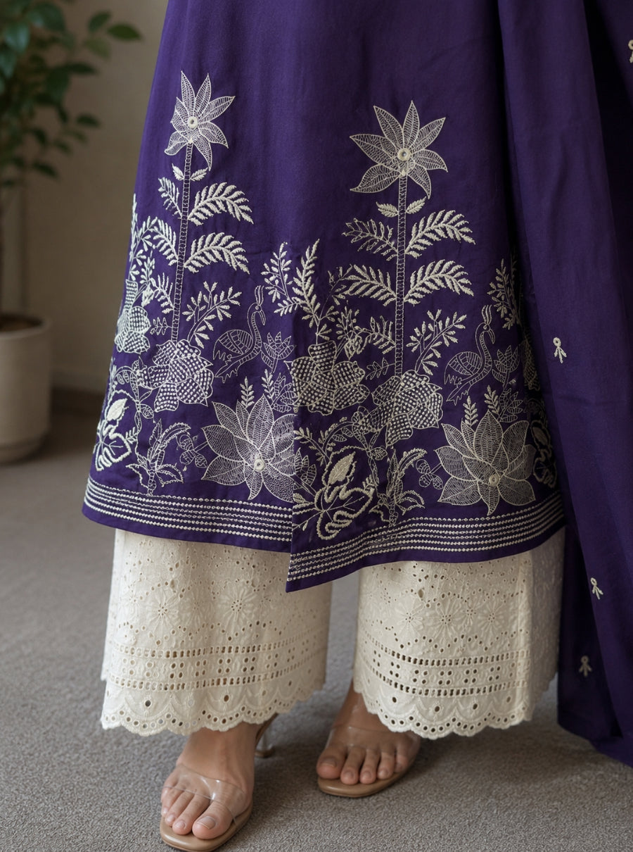 Naqsh bloom cotton suit set