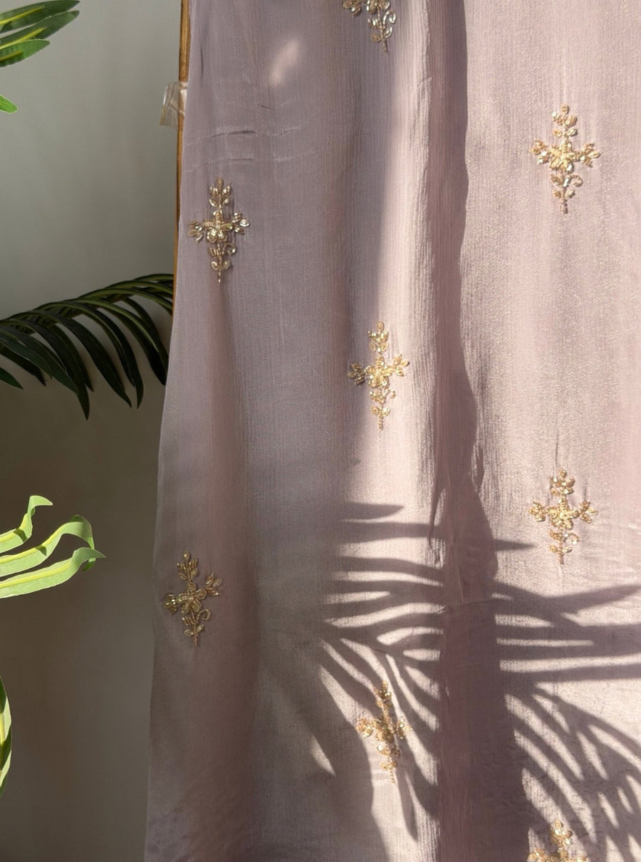 Anaya Zardozi Chinon Suit Set