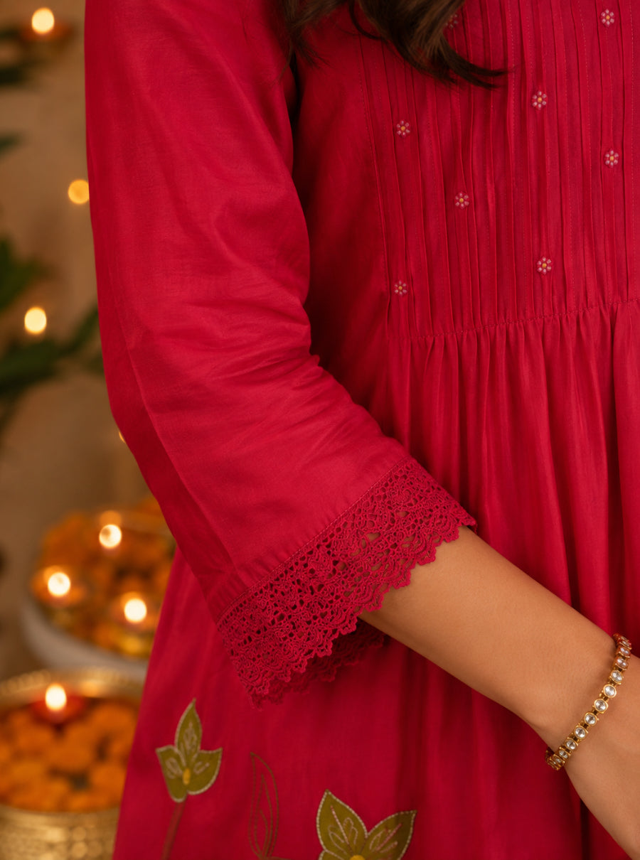 KASHIDA — Mul Chanderi Suit Set