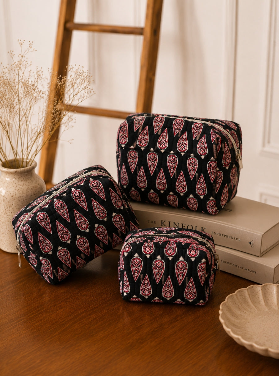 Mehr Hand Block Toiletry Pouch