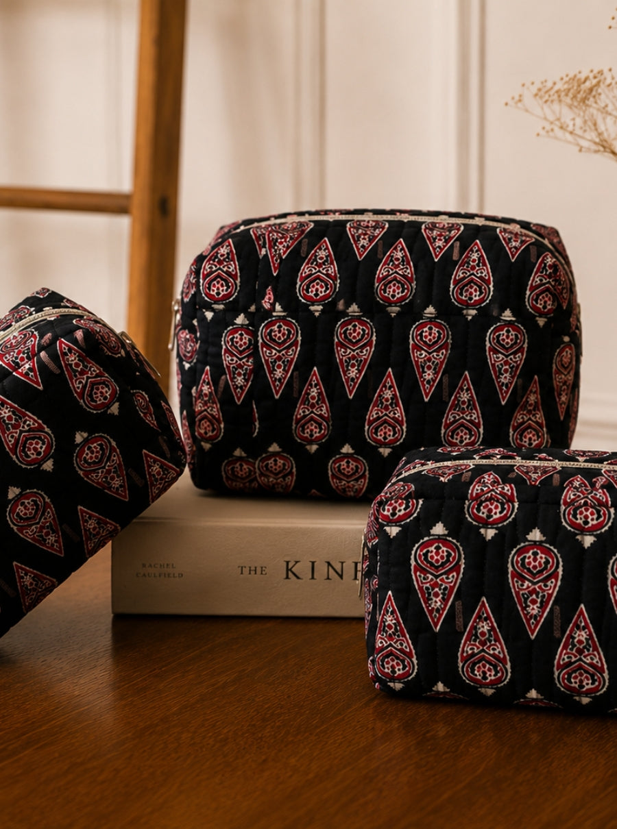 Mehr Hand Block Toiletry Pouch