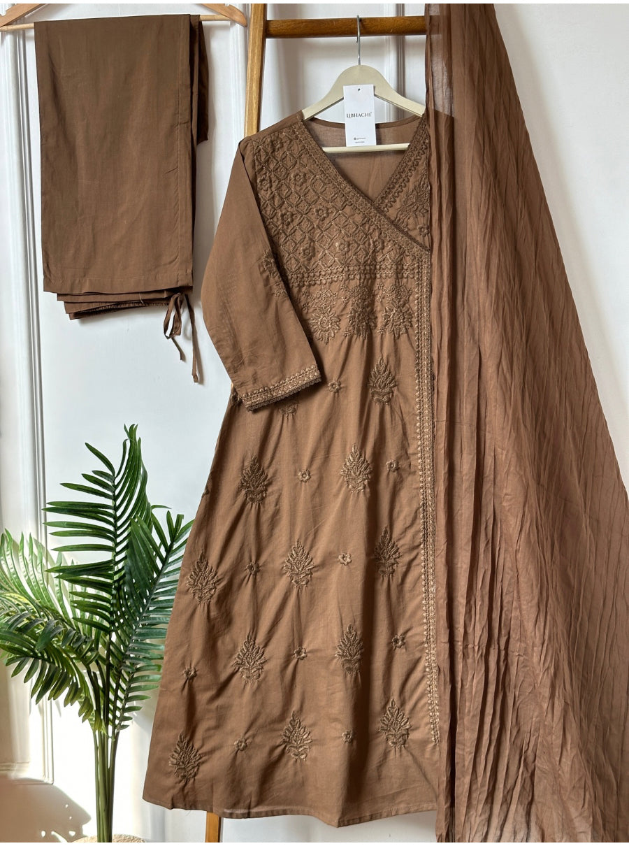 3 colour chikankari