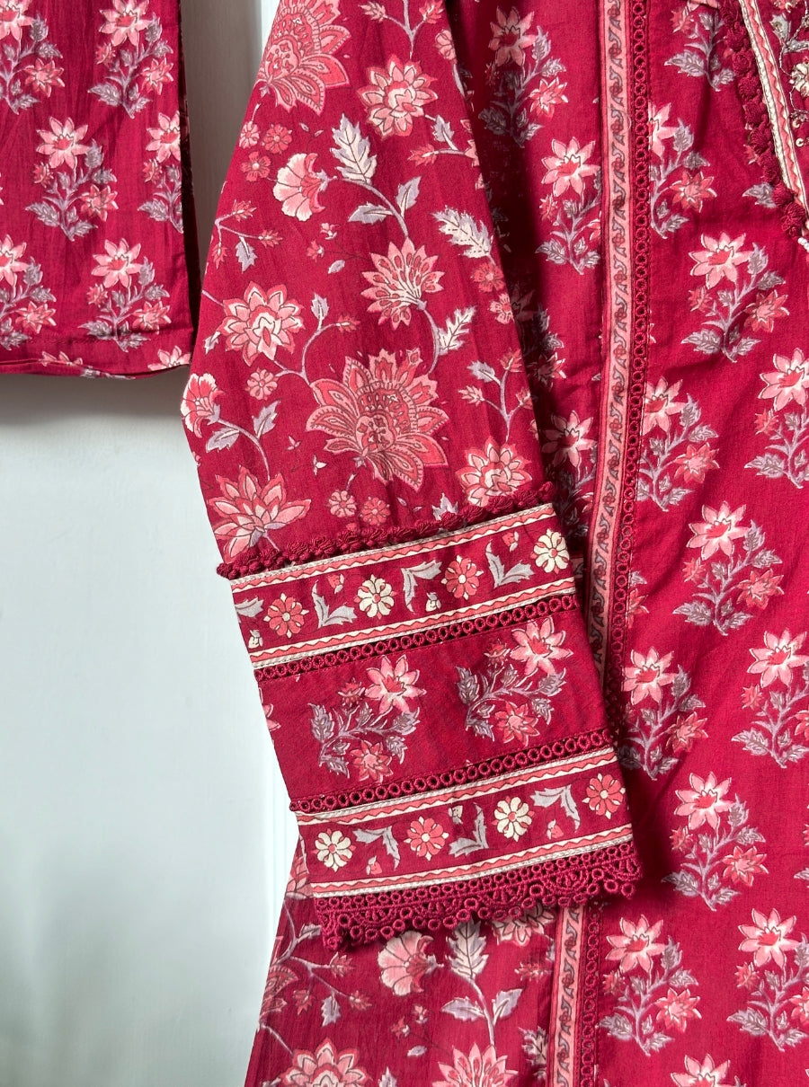 Kumkum Pocket A-Line Suit Set