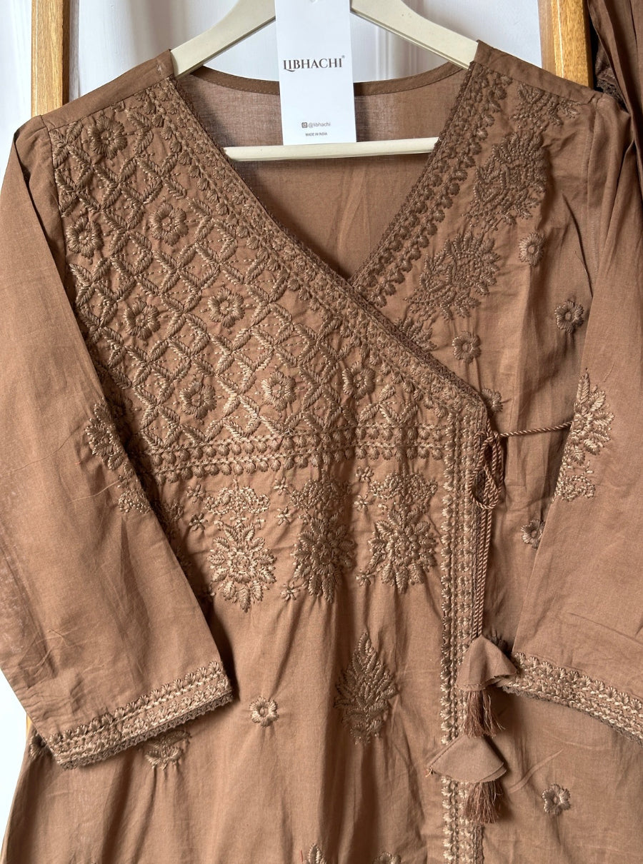 3 colour chikankari