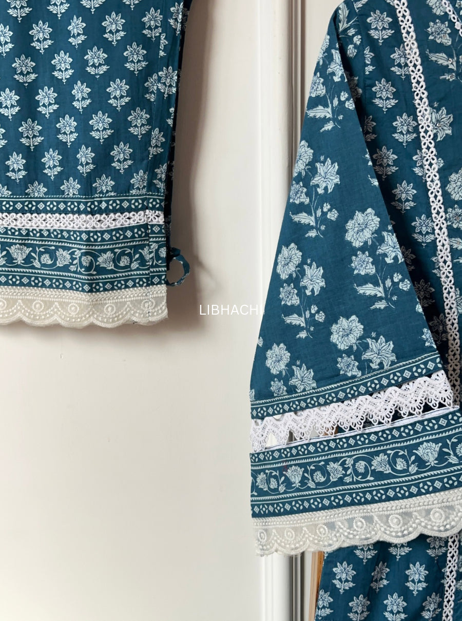 Zariya Cotton Lace Suit Set